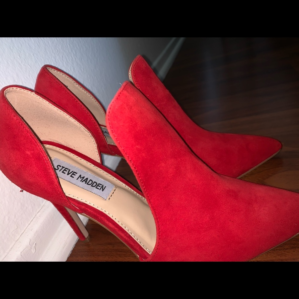 Steve Madden Red Suede Shoes